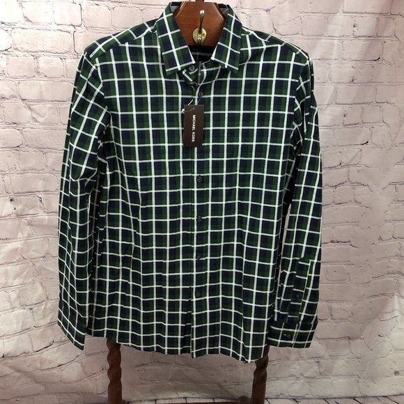Michael Kors Other - 🛍️🛍️SOLD Michael Kors Plaid Button Up men's small